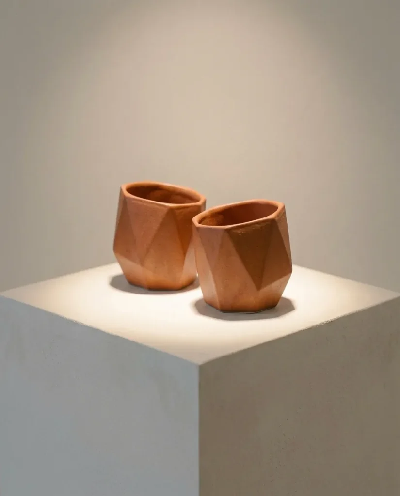 Shard Espresso Cup – Terracotta