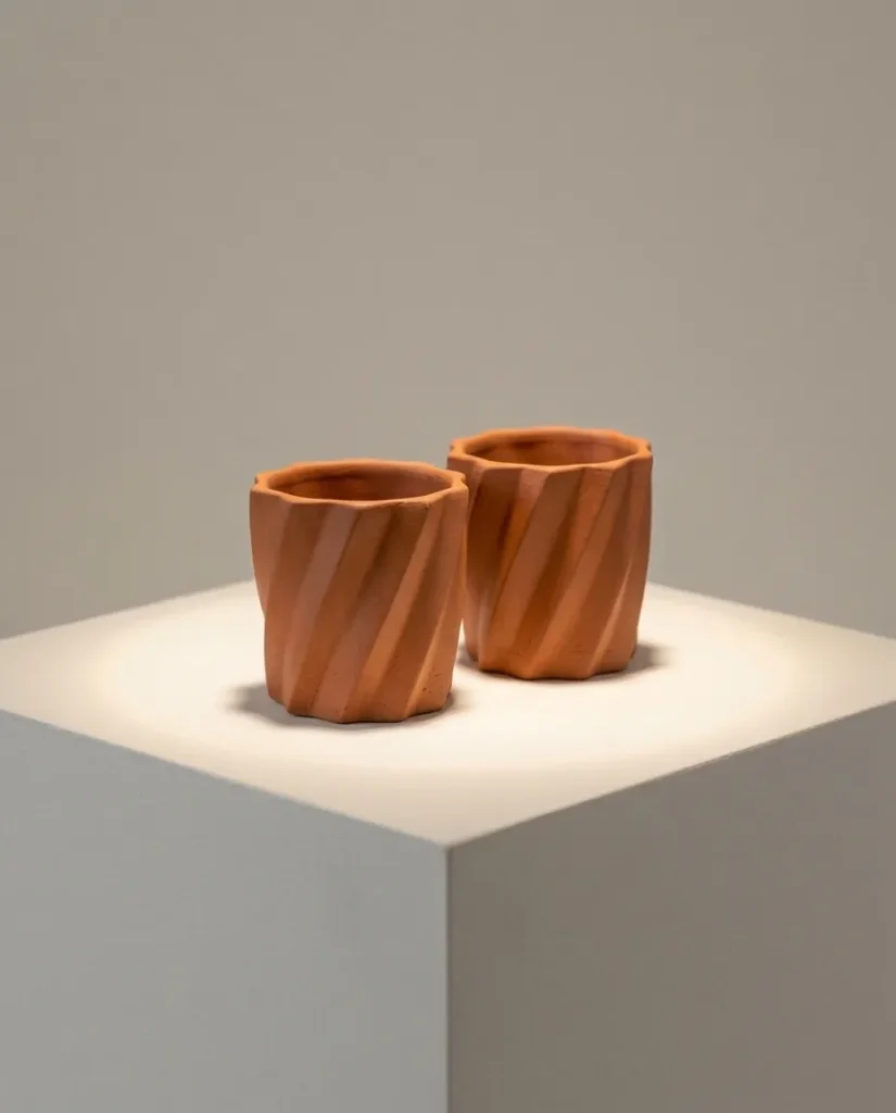 Twist Espresso Cup – Terracotta