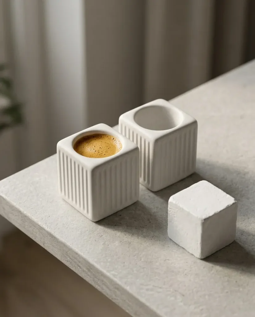 Block Espresso Cup – in use