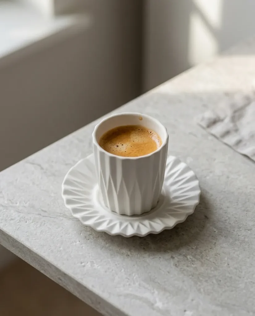 Pleat Saucer – in use