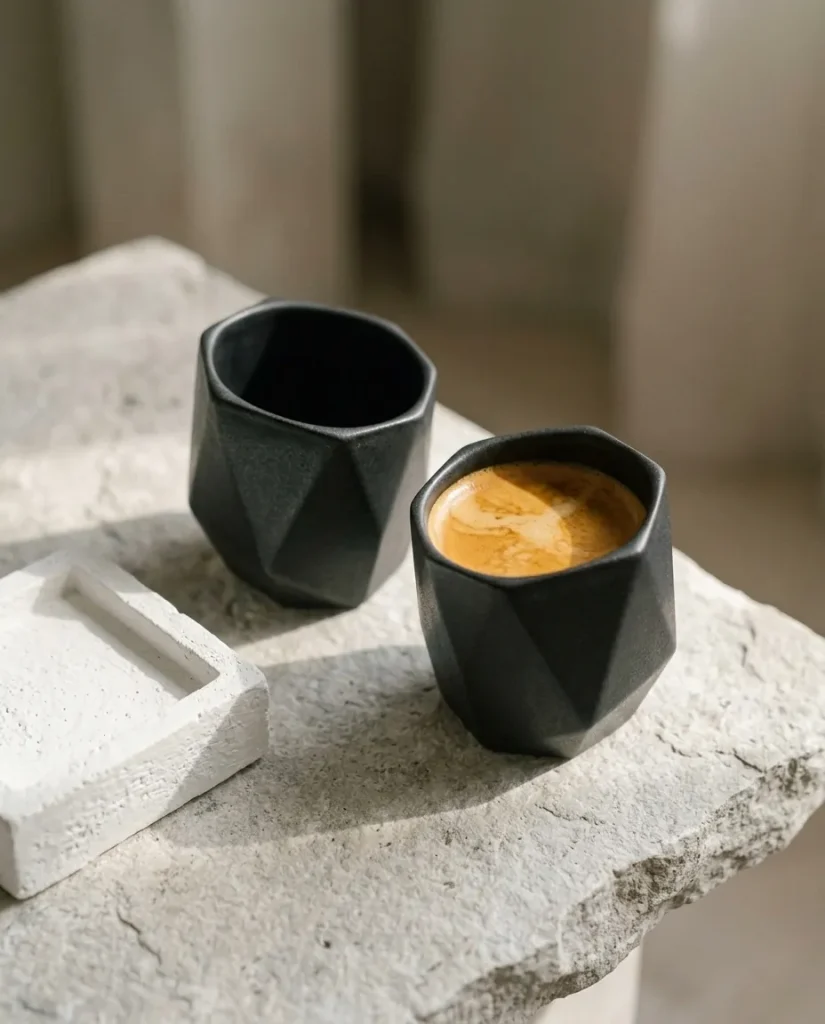 Shard Espresso Cup – in use