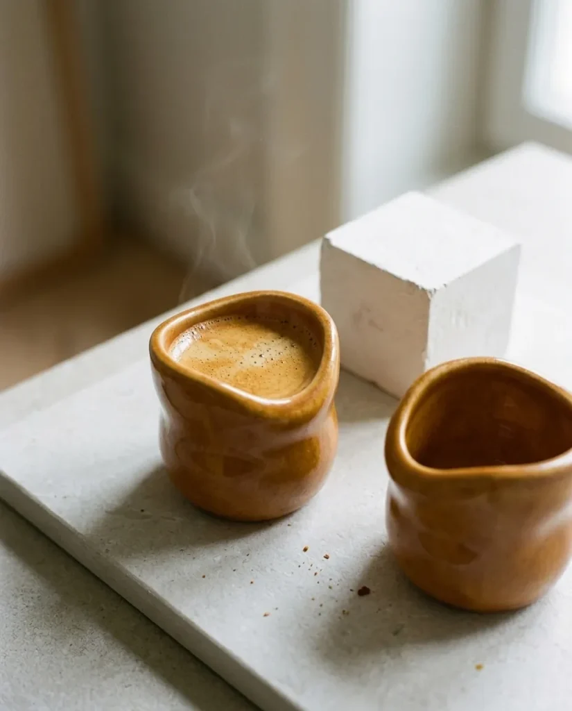 Slump Espresso Cup – in use